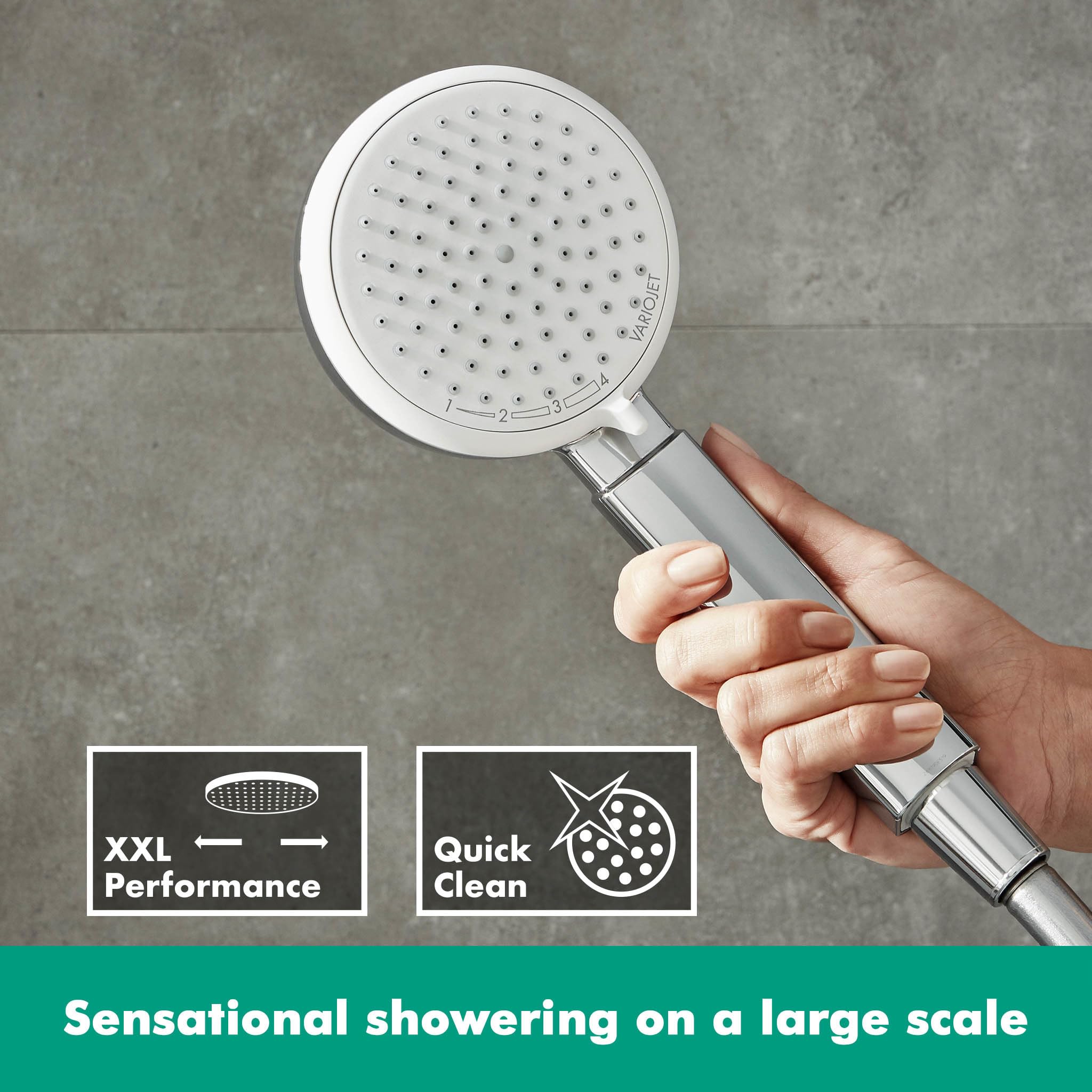 Amazon.co.jp: HansgroheハンドヘルドシャワーVario EcoSmart Crometta